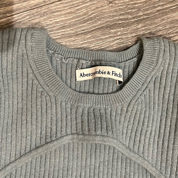 Abercrombie & Fitch Long Sleeve CutOut keyhole Knit Sweater Midi Dress L - Picture 9 of 10